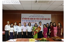 Nghiên cứu sinh Nguyễn Thị Thanh Trâm bảo vệ thành công luận án Tiến sĩ Văn học tại Học viện Khoa học Xã hội
