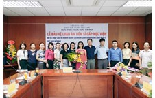 Nghiên cứu sinh Hồ Thị Duyên bảo vệ thành công luận án Tiến sĩ Luật học tại Học viện Khoa học xã hội - Viện Hàn lâm khoa học xã hội Việt Nam