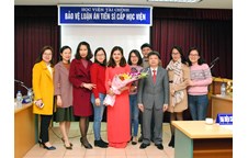 Nghiên cứu sinh Đường Thị Quỳnh Liên bảo vệ thành công luận án Tiến sĩ Kinh tế tại Học viện Tài chính