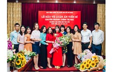 Nghiên cứu sinh Bùi Thị Cần bảo vệ thành công luận án Tiến sĩ tại Học viện Chính trị quốc gia Hồ Chí Minh, Hà Nội 
