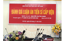 Nghiên cứu sinh Nguyễn Thị Thu Hạnh bảo vệ thành công luận án Tiến Sĩ chuyên ngành Lý luận và lịch sử giáo dục.